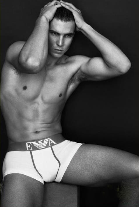 rafael nadal armani underwear campaign. Rafael Nadal joins actress
