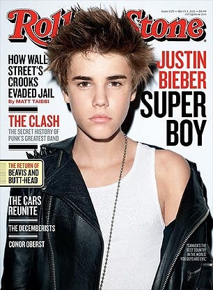 bieber rolling stone. The Bieber, touted by Rolling