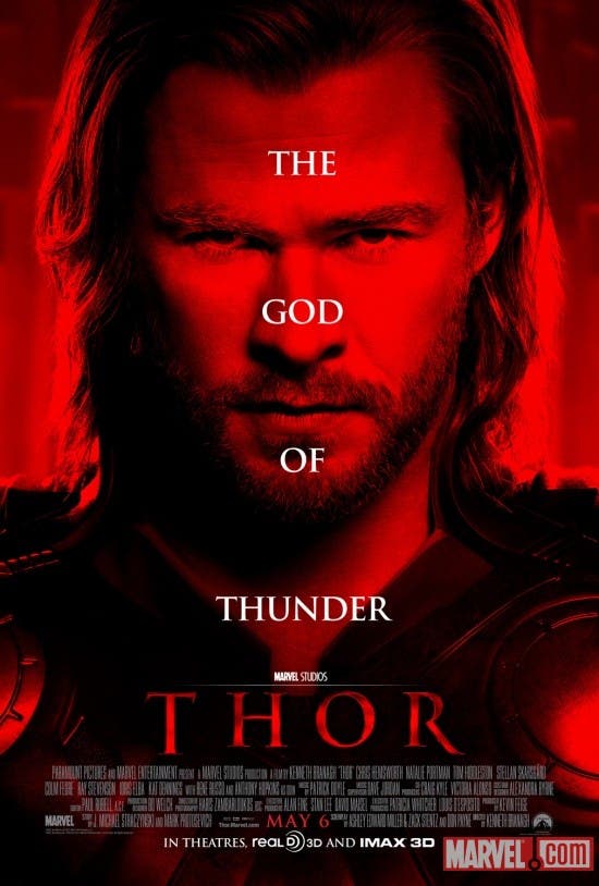 thor movie poster 2011. The film will star Chris