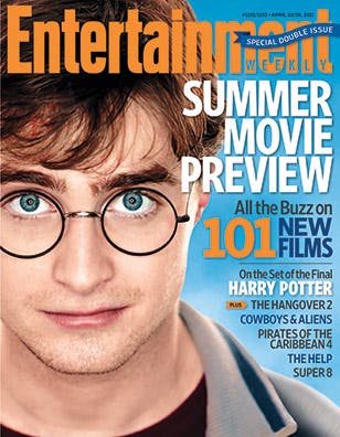 harry potter and the deathly hallows movie cover. Daniel Radcliffe Covers EW