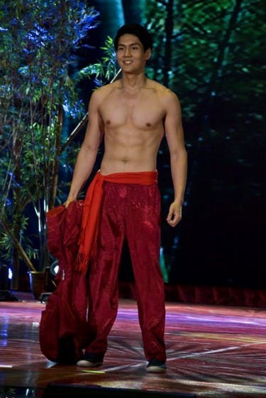 Candidate 8 Randy See, winner of Mr. Chinatown Philippines and Best in Active Wear