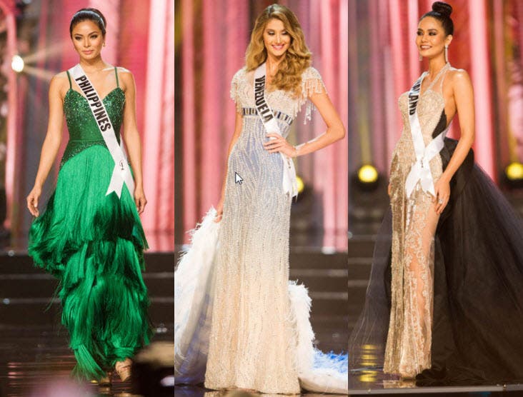 1952 2017 Most Beautiful Miss Universe Evening Gowns